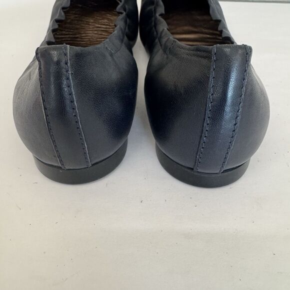 AGL Attilio Giusti Leombruni Navy Blue Ballet Flat Women EU 36.5 US 6.5 Beaded - Picture 10 of 16